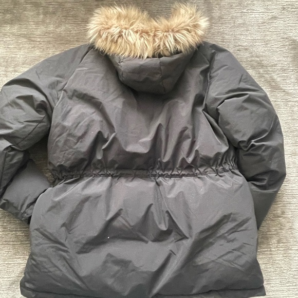Pull&Bear Black Puffer Jacket with Fur Hood - Picture 2 of 5